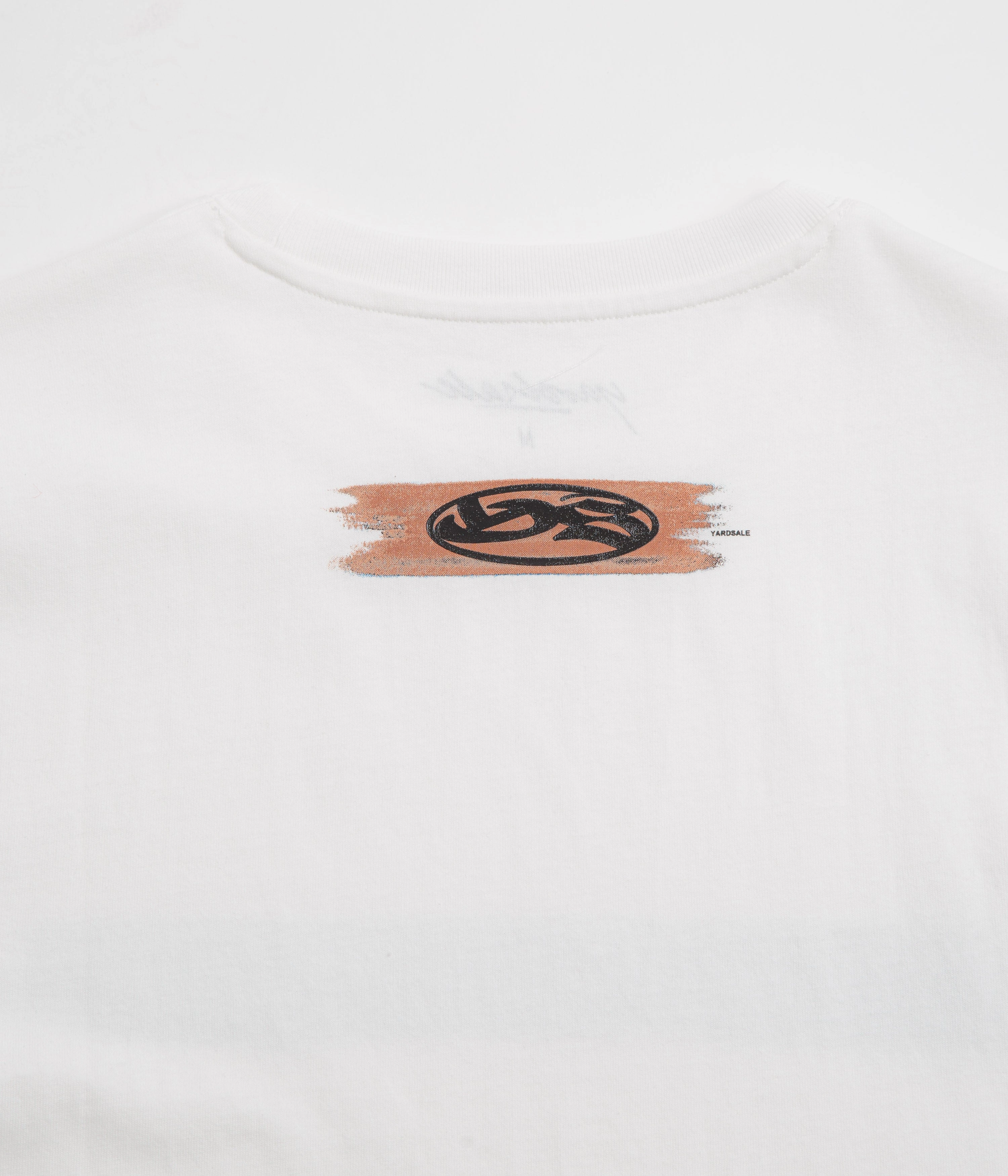 Yardsale Cool Waters T-Shirt - White Garment Washed Texture cotton material