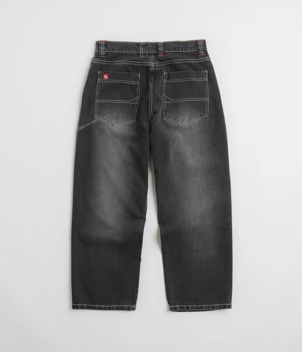 Yardsale Culture Slub Phantasy Jeans - Washed Black Tangle Free Cuffs Functional Layer