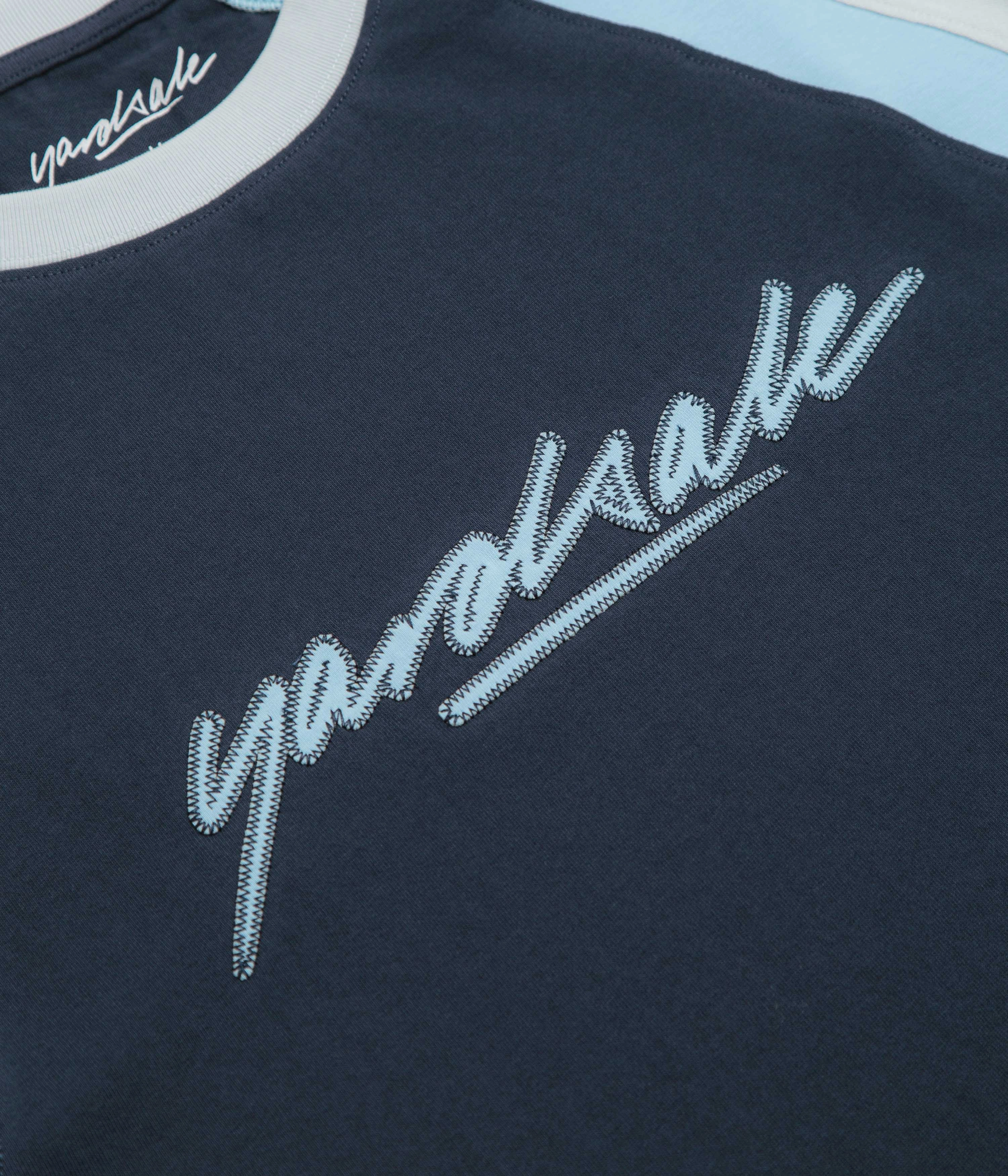 Yardsale Daze T-Shirt - Blue Tear Resistant Knit short sleeved