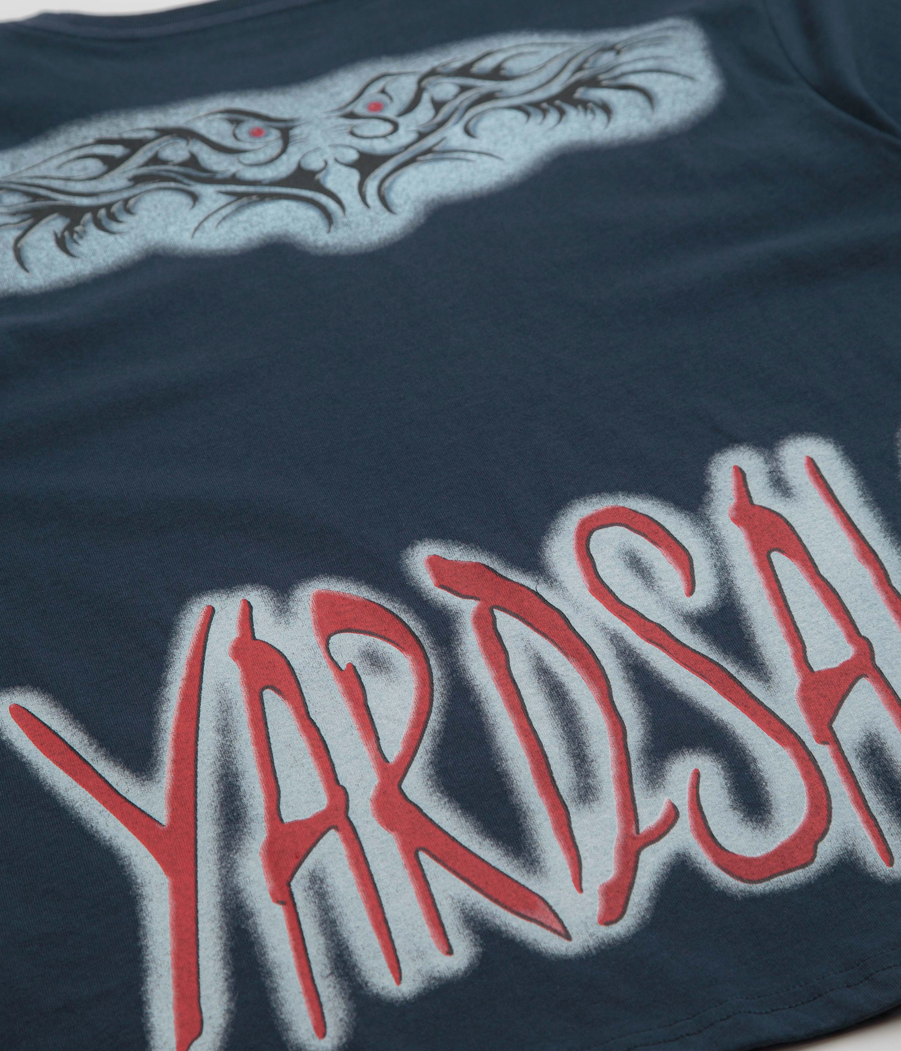 Yardsale Grudge T-Shirt - Navy Seam Free Edging