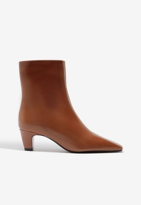 Trendy Dellia Casual Leather Bootie