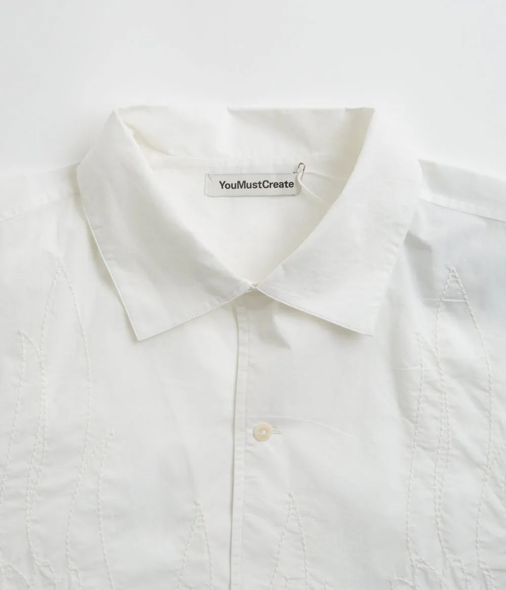 YMC Sidri Shirt - White Low Profile Pocket Design