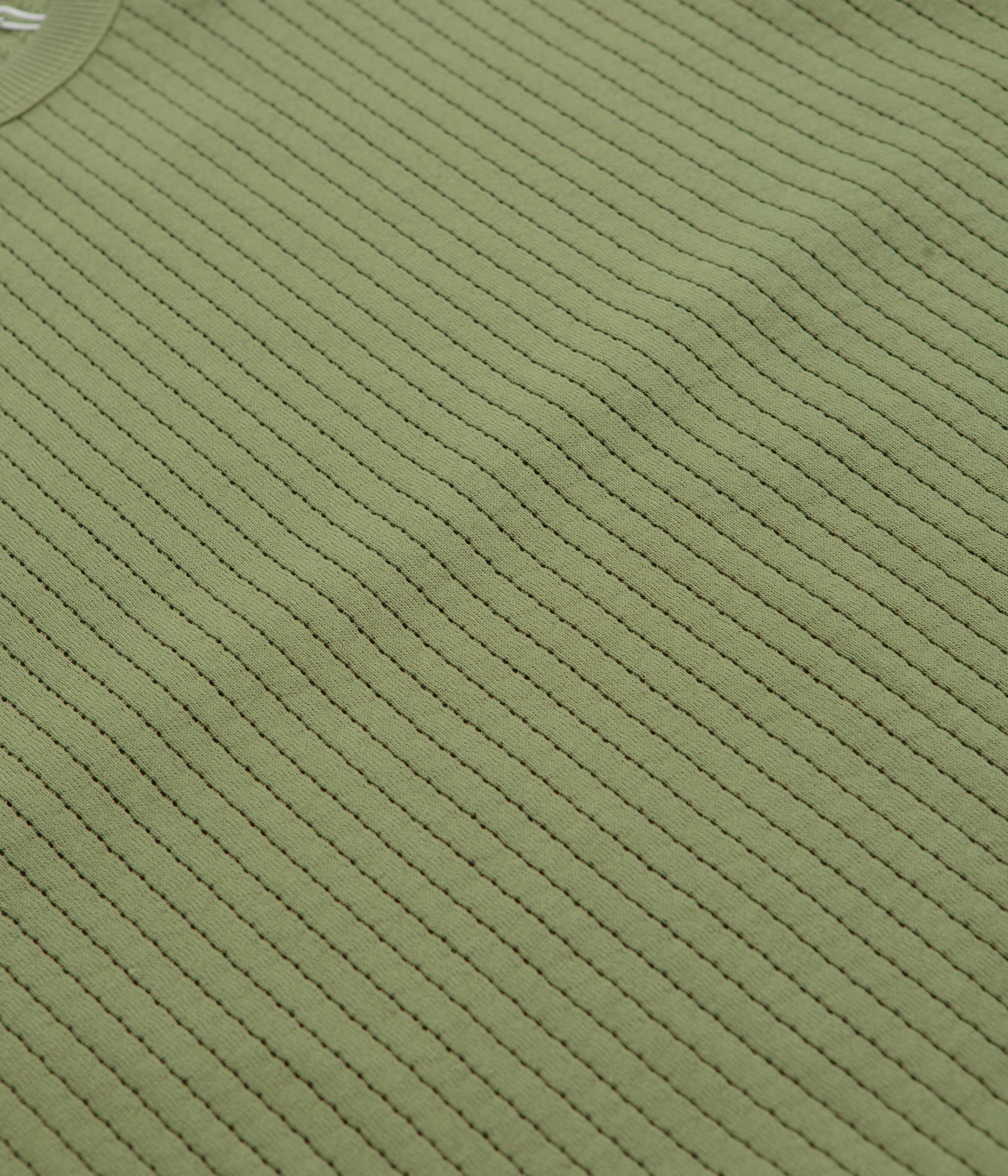 YMC Fauss Crewneck Sweatshirt - Green Light Knitwear Trendy Winter