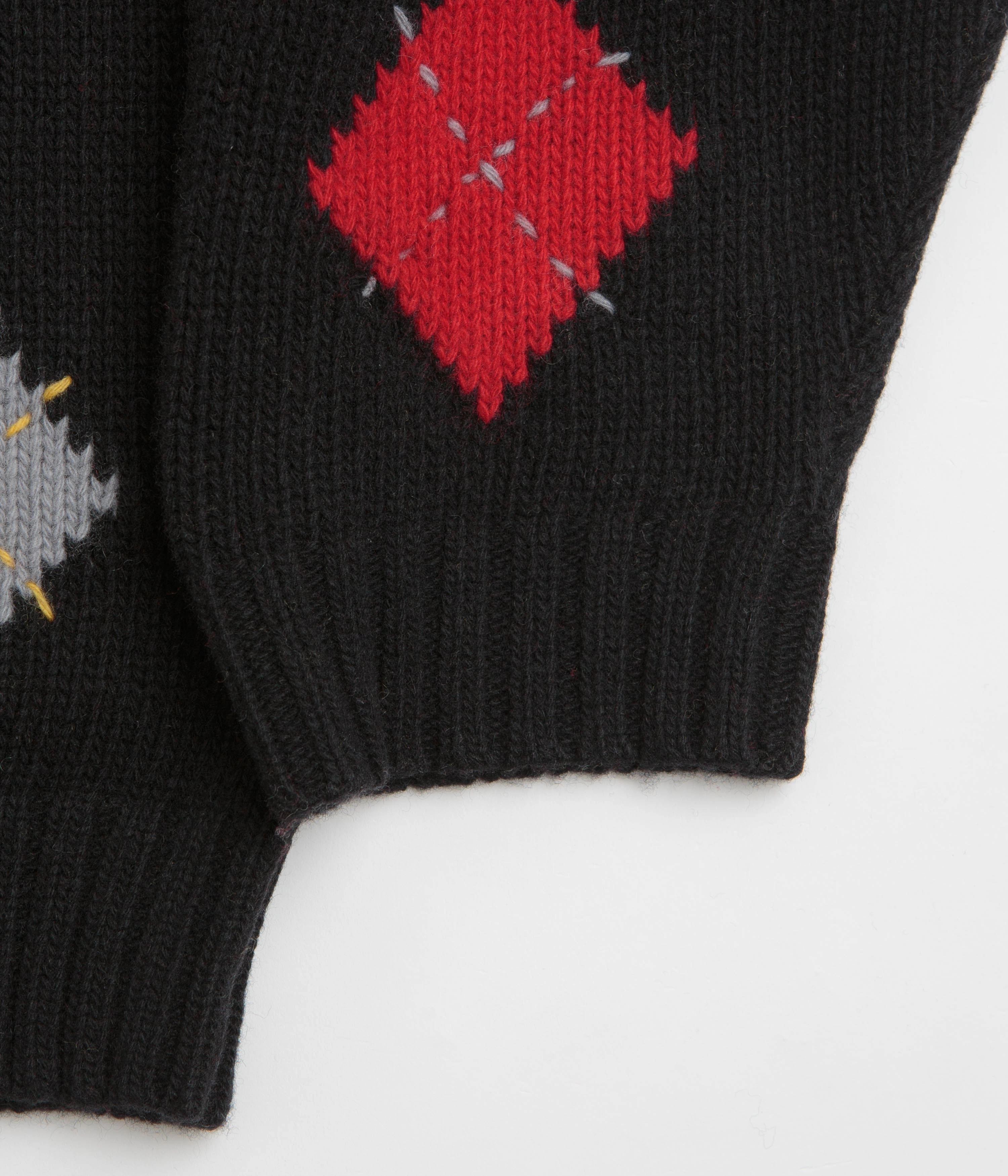 YMC Flint Knit Crewneck Sweatshirt - Black Chilly Day Layers