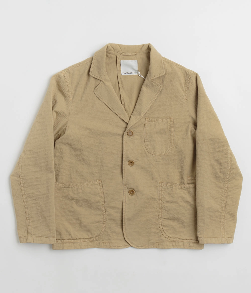 Water Repellent Finish Multi Layer Option YMC Scuttlers Jacket - Sand