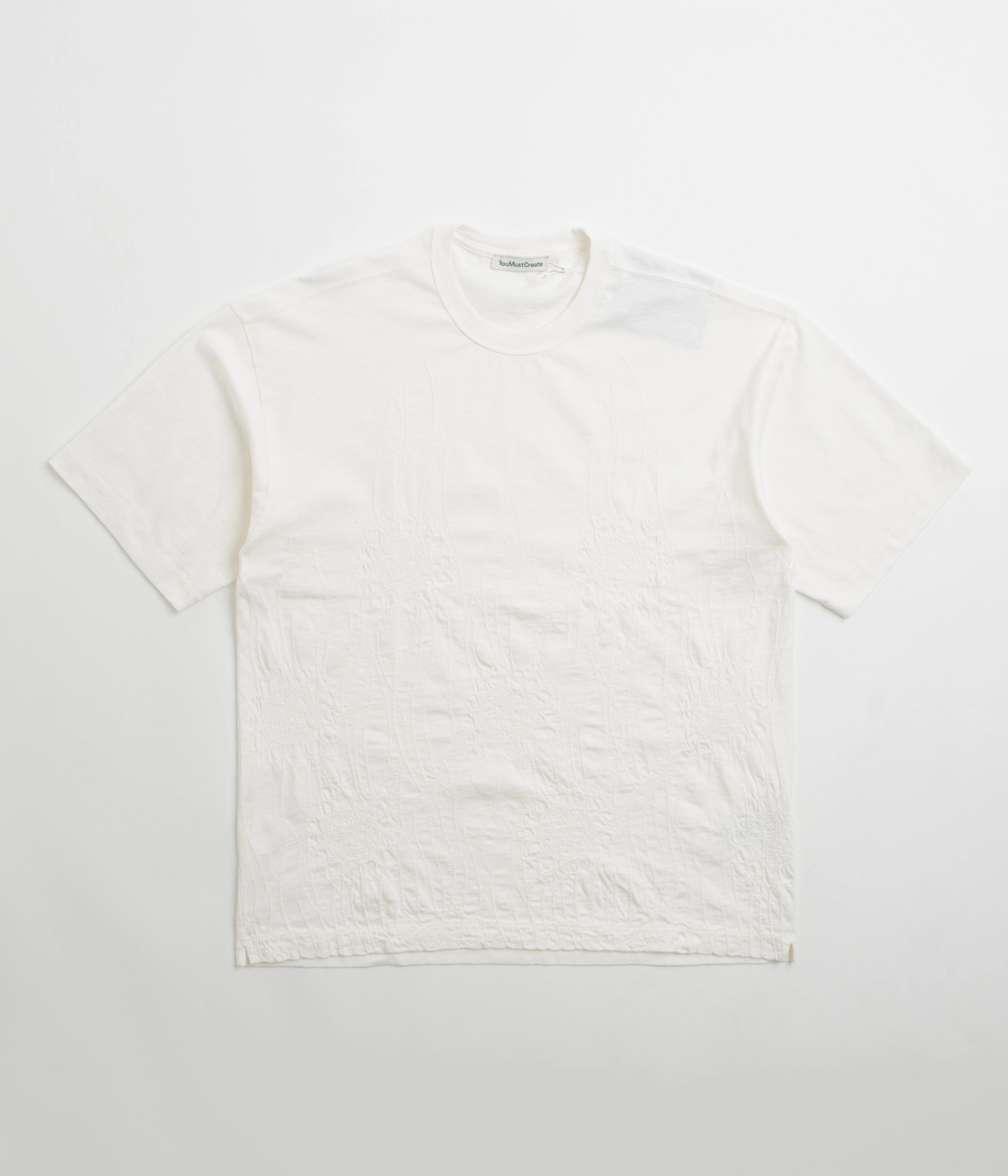 Quick Fit Casual Comfort Look YMC Sunflower Triple T-Shirt - White