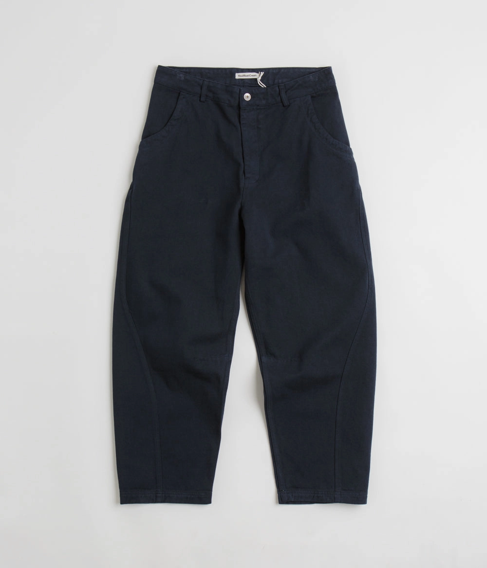 Tagless label YMC Twisted Seam Trousers - Navy