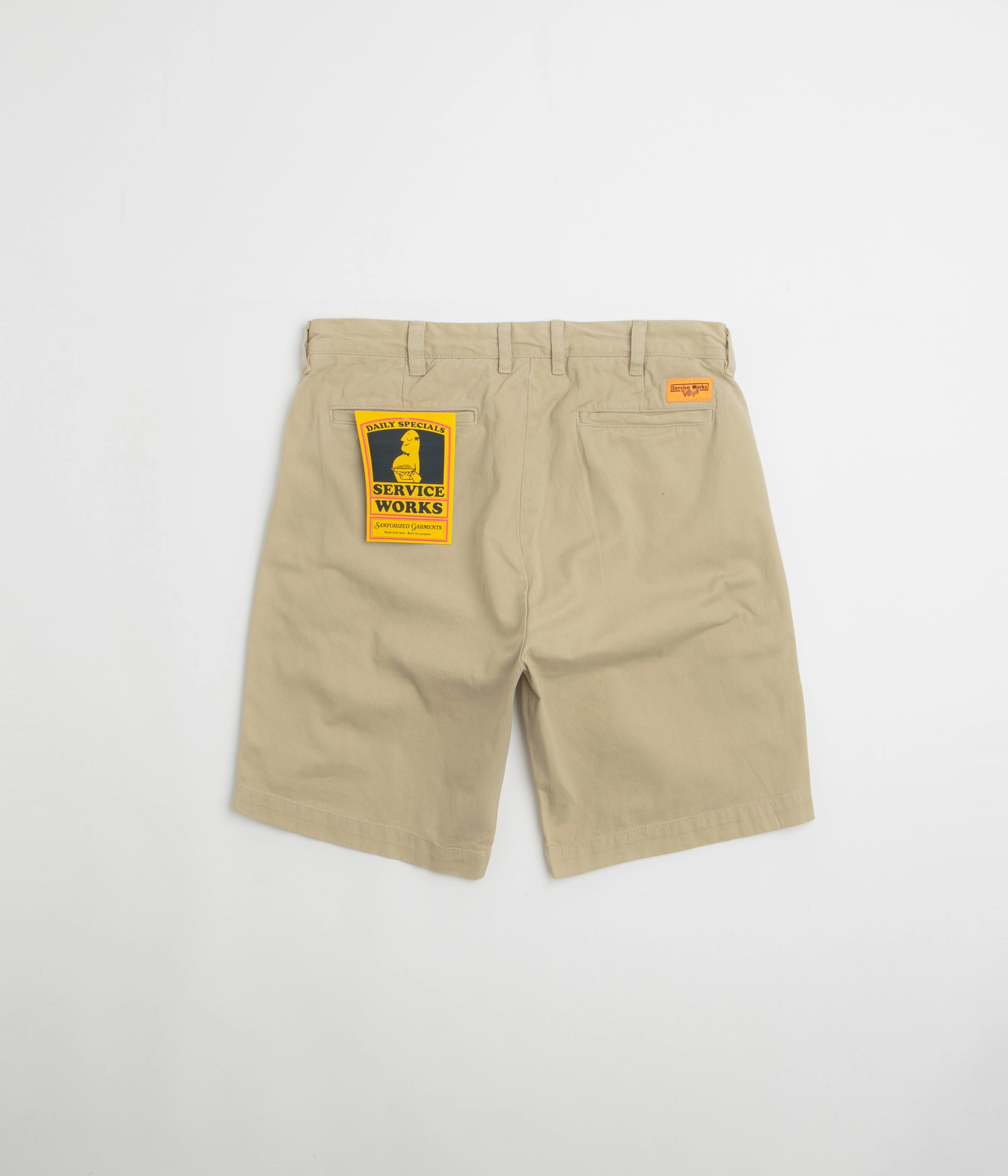 Easy Fit Wear Service Works Drill Part Timer Shorts - Khaki